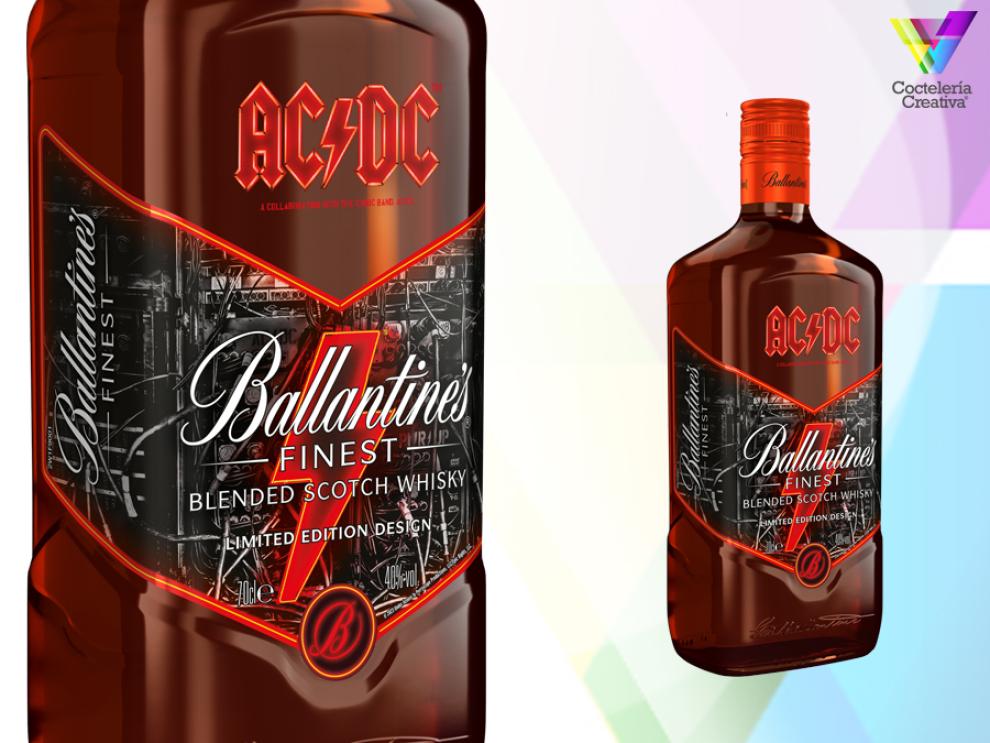 imagen botella Ballantine’s True Music Icons AC/DC