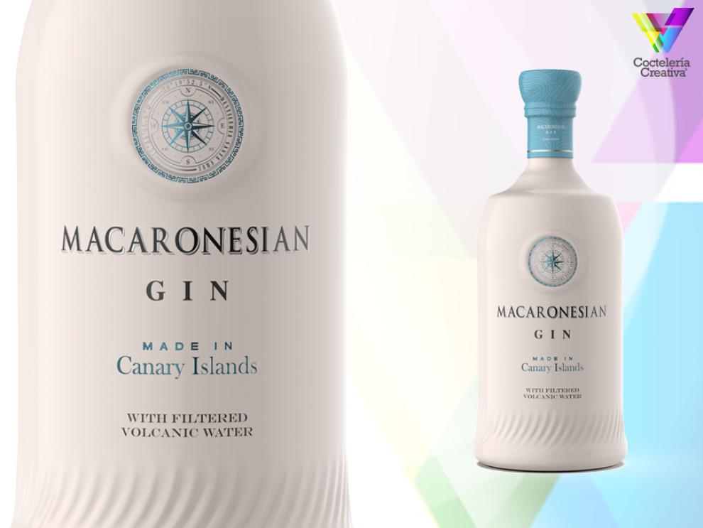 imagen de la nueva botella de Macaronesian Gin