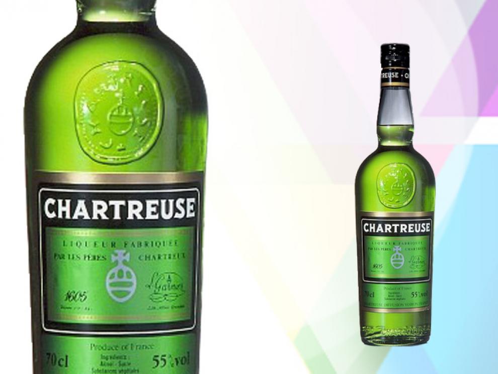 Licor de hierbas Chartreuse Verde Imagen botella licor de hierbas Chartreuse Verde