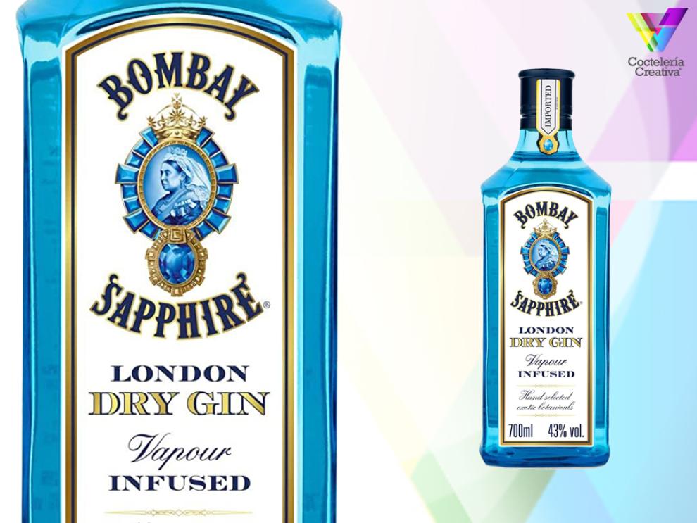 bombay sapphire london dry gin imagen de la botella de bombay sapphire london dry gin