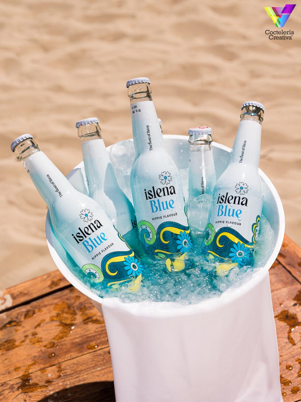 Isleña Blue imagen botellas Isleña Blue
