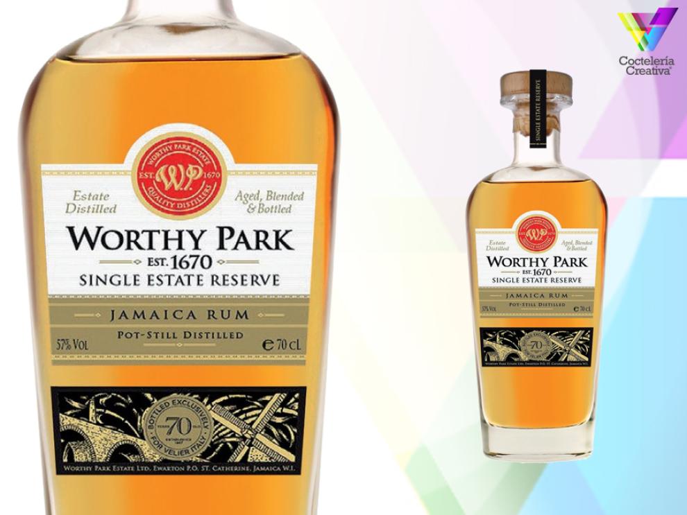 imagen de la botella worthy park single state reserve jamaica rum